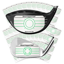 Load image into Gallery viewer, Direct Impact Golf Impact Tape - 100 Driver + 100 Iron