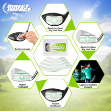 Load image into Gallery viewer, Direct Impact Golf Impact Tape - 200 Driver Labels